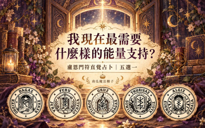 我現在最需要什麼樣的能量支持？盧恩門符五選一占卜