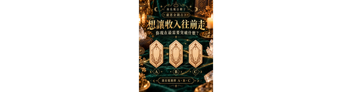 盧恩金錢占卜｜想讓收入往前走，你現在最需要突破什麼？直覺選 A／B／C