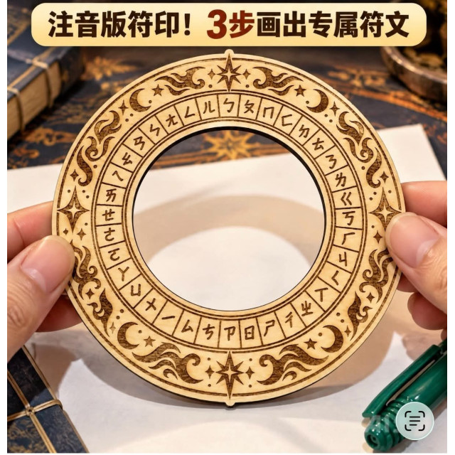 注音符號｜中文願望符印・金錢符印繪製入門版符印輔助工具