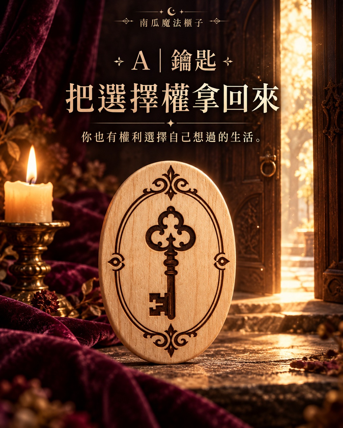 A鑰匙神諭木牌：把選擇權拿回來