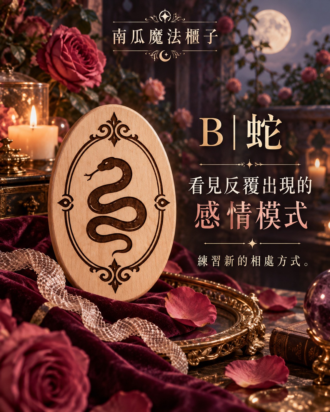 B蛇神諭木牌：看見反覆出現的感情模式