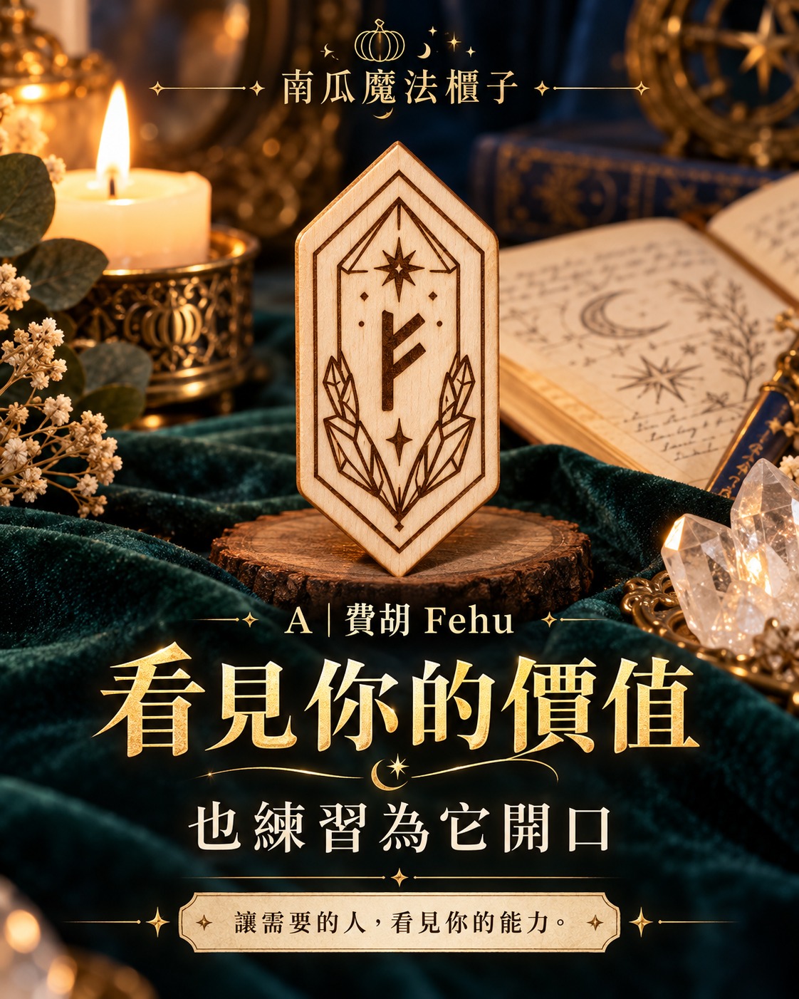 A費胡Fehu盧恩：看見你的價值，也練習為它開口
