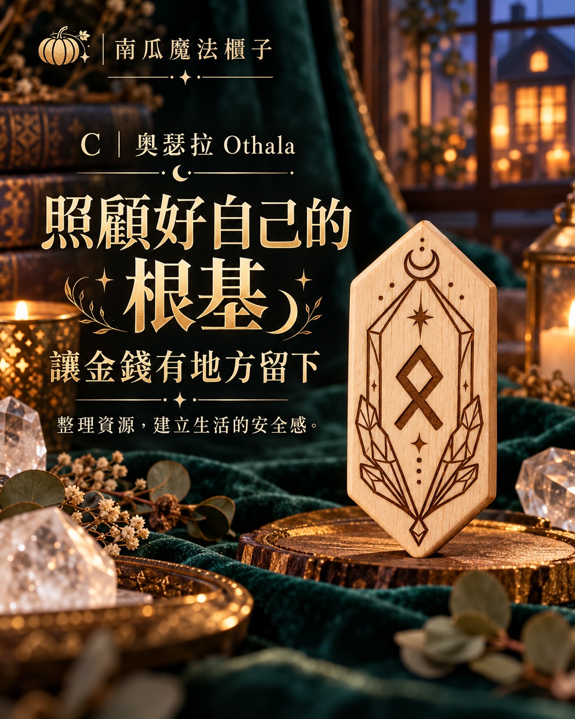 C奧瑟拉Othala盧恩：照顧好自己的根基，讓金錢有地方留下