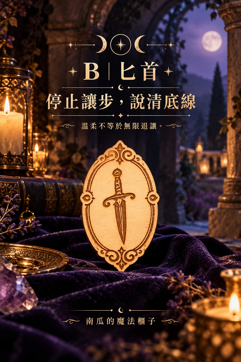 黑卡蒂神諭占卜 B｜匕首：停止讓步，說清底線